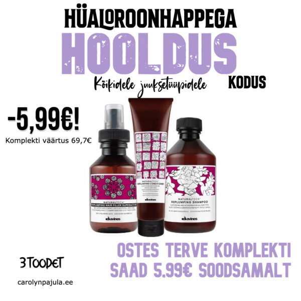 Davines Naturaltech REPLUMPING hoolduskomplekt igale juuksetüübile